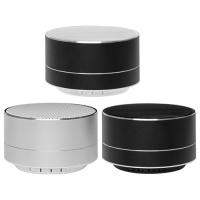 Parlante bluetooth cilindrico con logo impreso