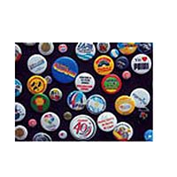 Botones publicitarios con logo